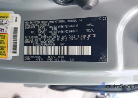 2023 Toyota Sienna Xse from USA, damaged, VIN 5TDDSKFC5PS074014